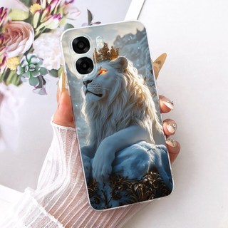 Ốp Lưng Cho OPPO A6x A6 2026 Ốp Lưng Cool Dragon Họa Tiết Hổ Silicon Mềm Cho OPPO A6 A6t Pro 4G OPPOA6x 5G Vỏ Điện Thoại