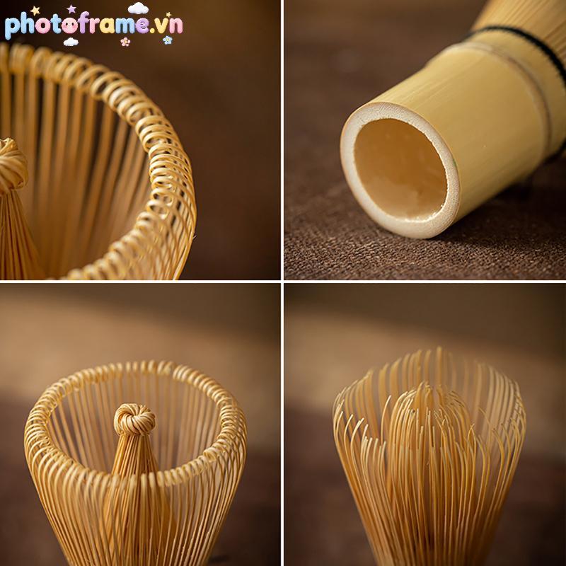 Photoframe Trà Nhật Bản Matcha Whisk (Chasen) Muỗng Trà (Chashaku) Trà Matcha VN
