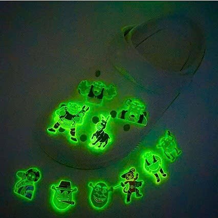 CHARM PHÁT SÁNG: QUÁI VẬT XANH SHREK - CHARM GẮN DÉP DỄ THƯƠNG
