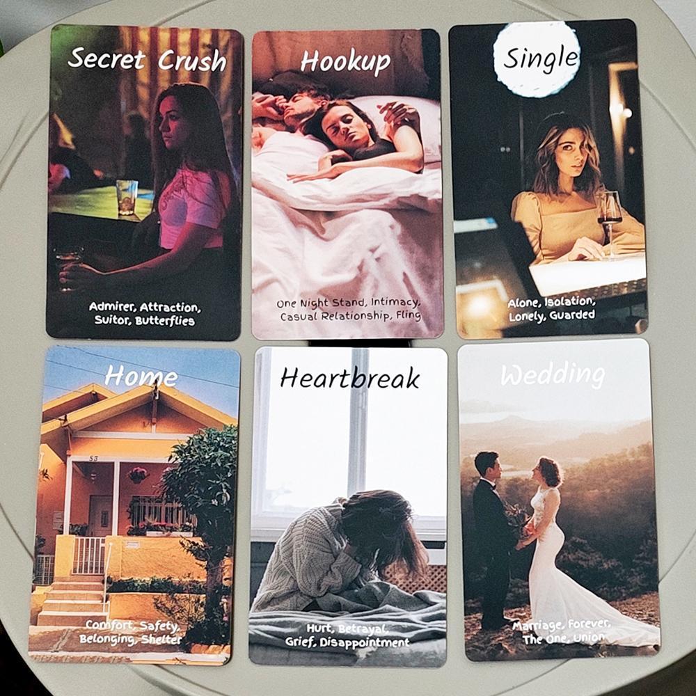 The Love Oracle Deck 10.3 * 6cm - 54 Thẻ lãng mạn hiện đại dành cho Soulmate & Twin Flame Guidance saixit2vn