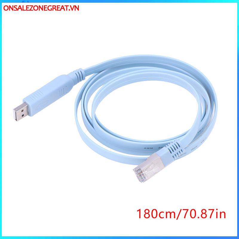 Ons 1.8M USB Sang RJ45 USB Sang RS232 Serial Sang RJ45 CAT5 Console Adapter Dây Cáp Tại