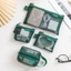 Túi lưu trữ trong suốt GAVESTO, Túi lưu trữ lưới Nylon vuông, Dòng dữ liệu thoáng khí nhẹ thời trang Lưu trữ du lịch