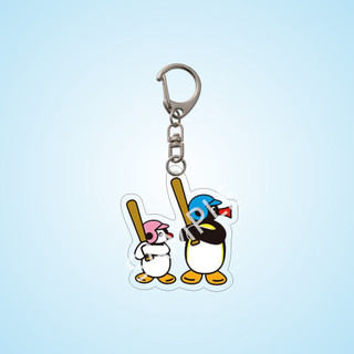 Dễ thương chim cánh cụt Keychain Acrylic phim hoạt hình động vật pingu Mặt dây chuyền vài ba lô Vai