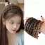 HFSHY Băng đô quấn tóc thời trang nữ, chống trơn trượt xương cá bện một mảnh