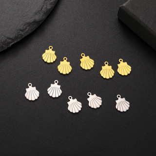 Mặt dây chuyền đại dương cá heo với charm thép không gỉ và thạch thạch - Set 5 cái phù hợp làm quà tặng hoặc DIY vòng cổ