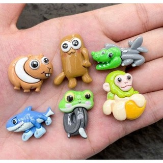 Set 12 Sticker/ Charm gắn dép  tung tung tung sahur
