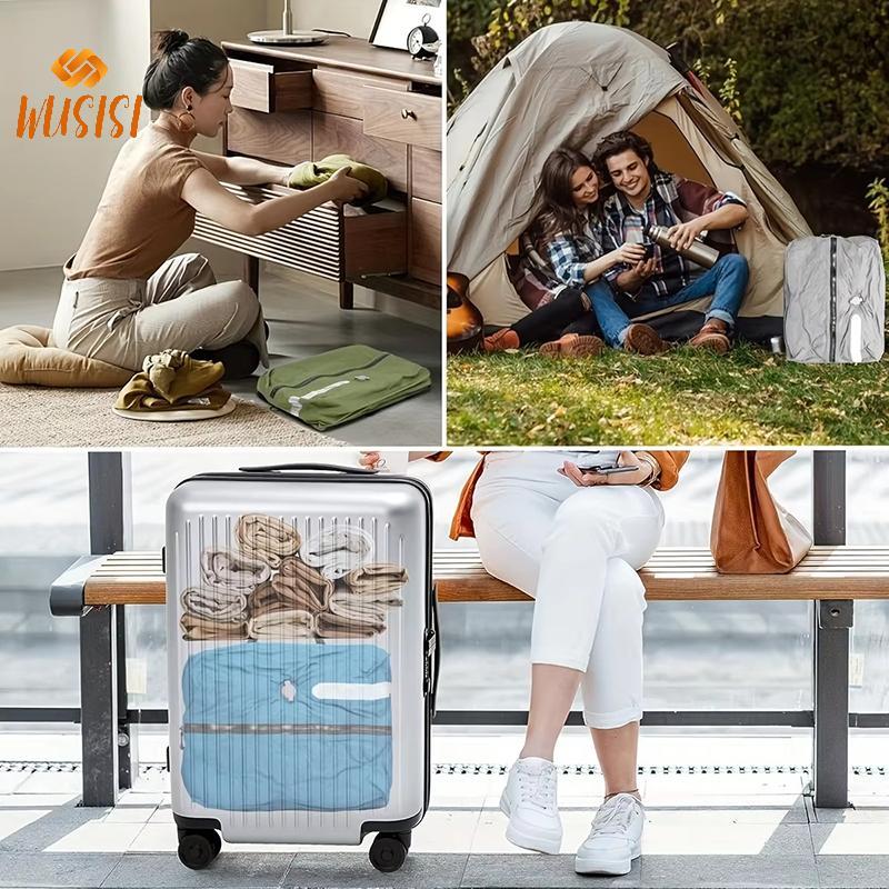 Túi hút chân không du lịch WUSISI, tái sử dụng, tiết kiệm 60% không gian