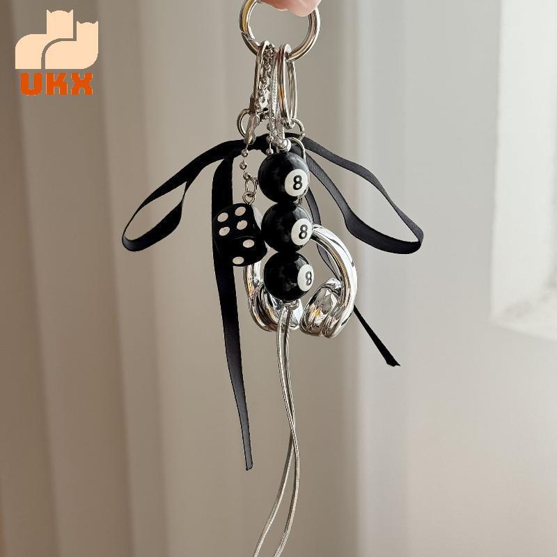 UKX Dễ Thương Sáng Tạo 3D Tai Nghe Đính Hạt Mặt Dây Chuyền Móc Khóa Điện Thoại Di Động Dây Xích Tai Nghe Charm Bapa Treo Phụ Kiện Trang Trí VN