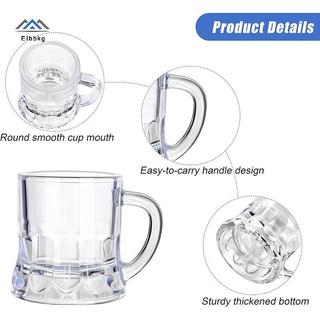 ELBBKG 5 / 10 Chiếc 30ml Cốc Bia Tay Cầm Nhỏ Nhựa Whisky Mini Cho Tiệc Cốc Thủy Tinh Barware Nhà Bếp Thanh Ăn Trang Trí Sân Vườn Mới