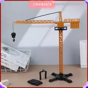 CANAMEK Cho Bé Trai Quà Tặng Kỹ Thuật Nhựa Diecast Tháp Cần Cẩu Cổ Điển Xây Dựng Mô Hình Xe Máy Xúc Máy Kéo Đồ Chơi CSF