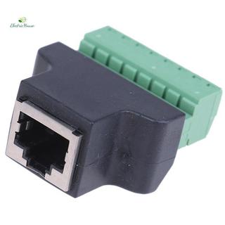 [Nhà điện] Bộ chuyển đổi đầu cuối RJ45 sang vít rj45 đầu nối nữ sang 8 chân cho DVR quan sát 
 Thai