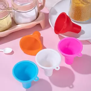 TRTR 8CM Phễu Silicon Động Cơ Rộng Phễu Đậu Phễu Lớn Đa Năng Rượu Rò Rỉ Dầu Rò Rỉ Phụ Kiện Nhà Bếp VN