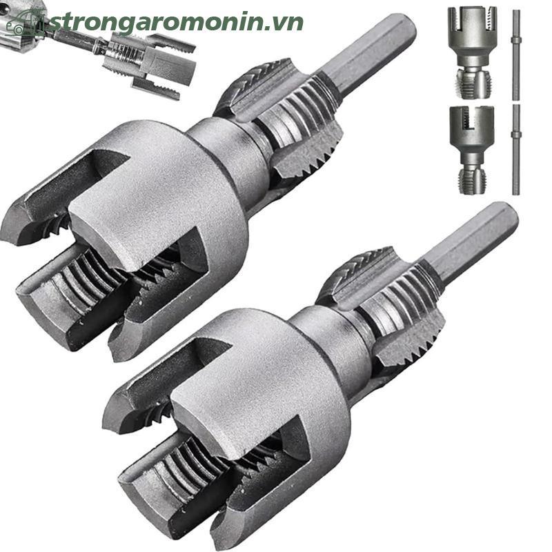 ST Ống Công Cụ Cắt Sợi Tích Hợp Ống Bên Trong & Bên Ngoài Dụng Cụ Ren Máy Khoan Điện Tương Thích Ống PVC Ren Bộ ST
