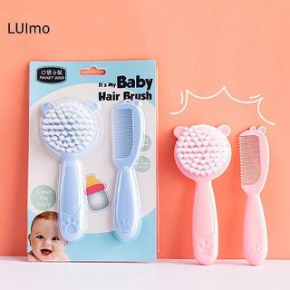 LUImo 2 Chiếc Lược Chải Tóc Cho Bé Di Động Sơ Sinh Tập Đi Nylon Mềm Tóc Đầu Máy Mát Xa Lược Bộ Bé Kid Dụng Cụ Chăm Sóc Tóc SBS