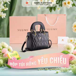 Bộ hộp quà YUUMY (Túi xách nữ YUUMY YTX24 + Hộp quà YHQ2 + Túi giấy YTG2 + Túi rút BVR3838 + Thiệp cảm ơn YTB1)