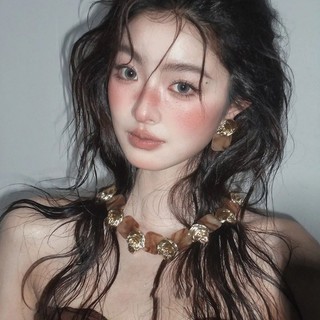 Vòng cổ và bông tai xếp ly phong cách cổ điển cho cô gái cá tính