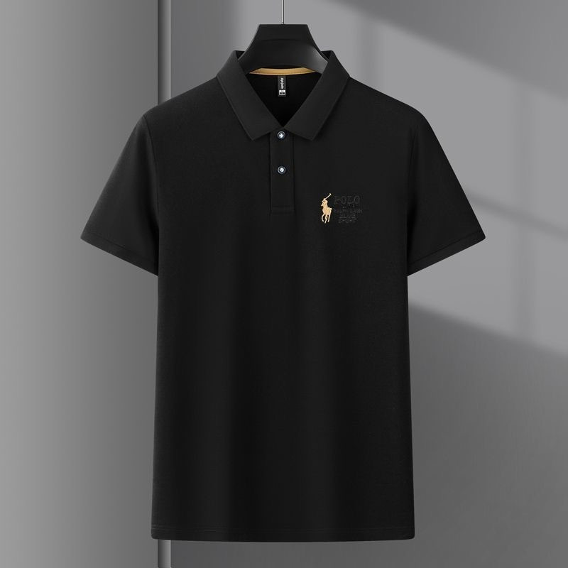 Áo sơ mi Polo thêu dáng rộng cho nam, phù hợp công sở và thời trang
