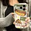 Burger Hot Dog Dining Truck cho 16 trường hợp điện thoại iPhone 17Air Space Case 14 13 11Pro