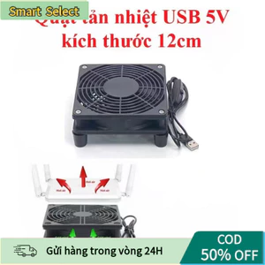 【COD】Quạt tản nhiệt USB 5V 12cm hiệu quả, giúp giải nhiệt cho router, MiniPC, thiết bị điện tử công suất thấp.