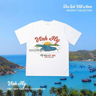 [HOẢ TỐC]  Áo thun du lịch MIỀN TRUNG Việt Nam, unisex, chất thun cotton 250gsm siêu dày dặn