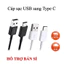 Dây Cáp sạc USB sang Type C dùng cho SamSung A70 và các thiết bị khác cổng sạc Type C - Hàng sẵn kho
