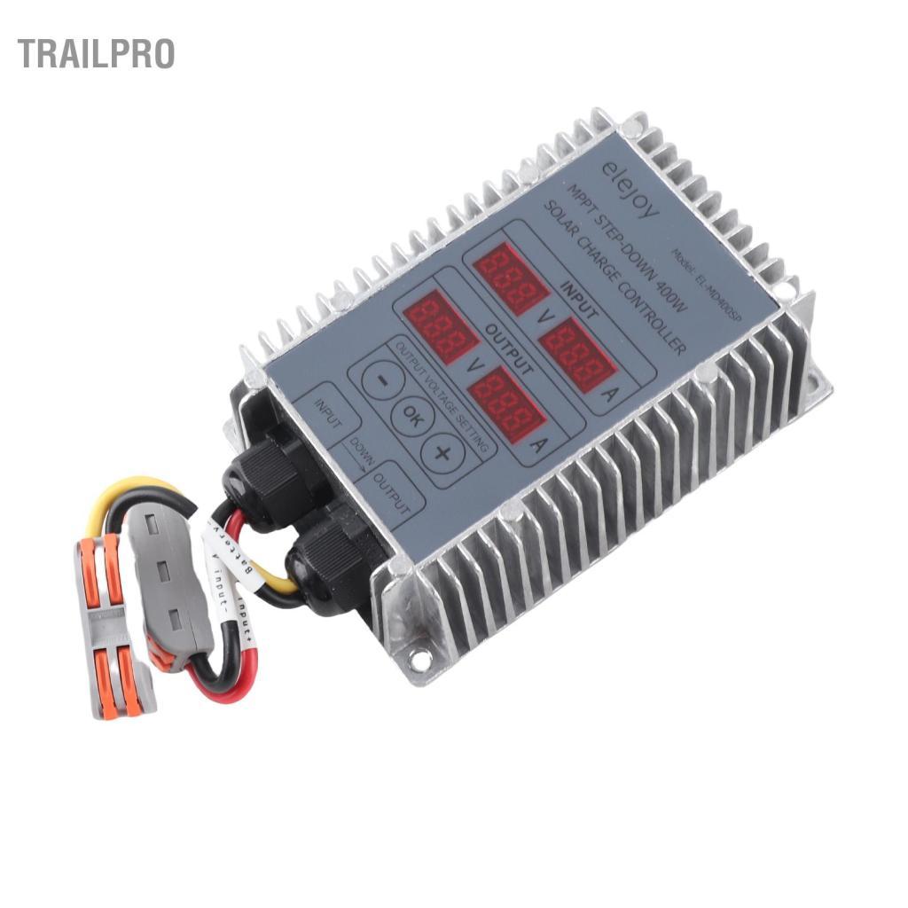 TrailPro Bộ điều khiển năng lượng mặt trời TrailPro Cryfokt 400W 10-30V MPPT với màn hình LED chống bụi cho xe RV Boat