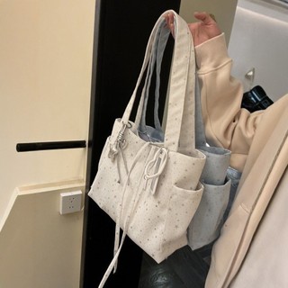 Phong Cách Hàn Quốc Star Flash Kim Cương Túi Tote Dung Tích Lớn Một Vai Di Động Đi Lại Túi Nữ Phong Cách Phù Hợp Với 39ST