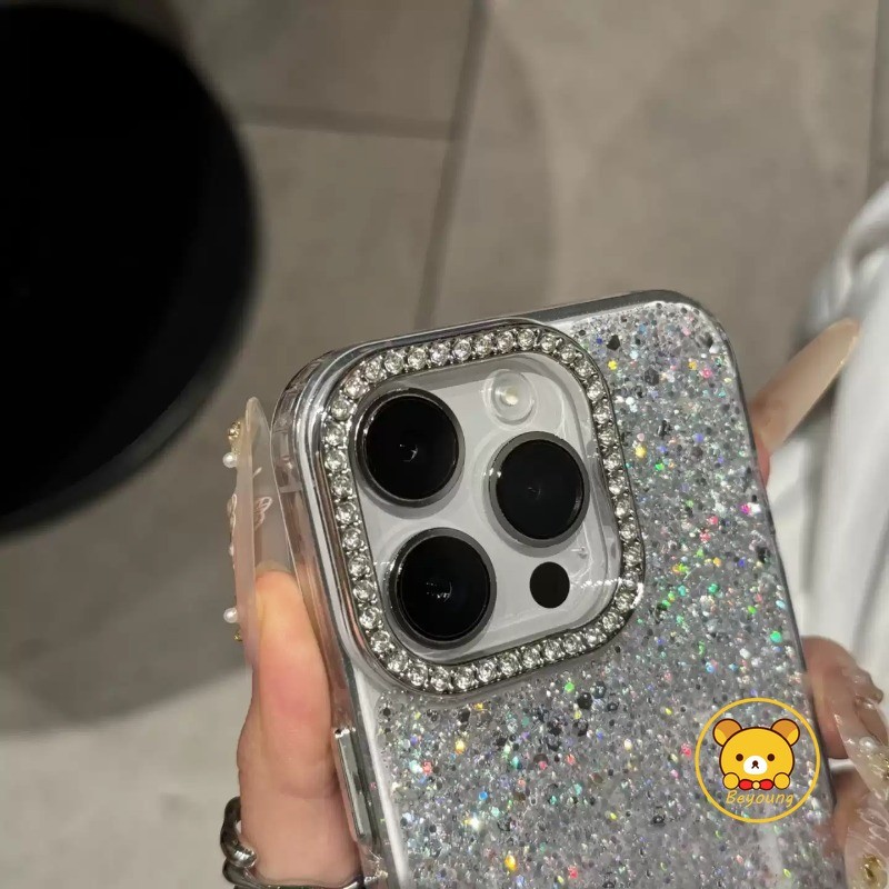 Vỏ lấp lánh sang trọng cho Google Pixel 10 9 8 7 6 5 4 Pro XL 9A 8A 7A 6A 5A 4A 3A 4G 5G Vỏ điện thoại mềm khung kim cương dễ thương có vòng tay ngọc trai