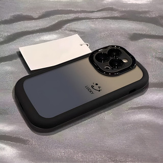 Ốp lưng IPhone 17 16 15 14 13 12 11 Pro Max XRXSMax 78 Plus Dễ thương gradient nhỏ khuôn mặt cười trường hợp điện thoại