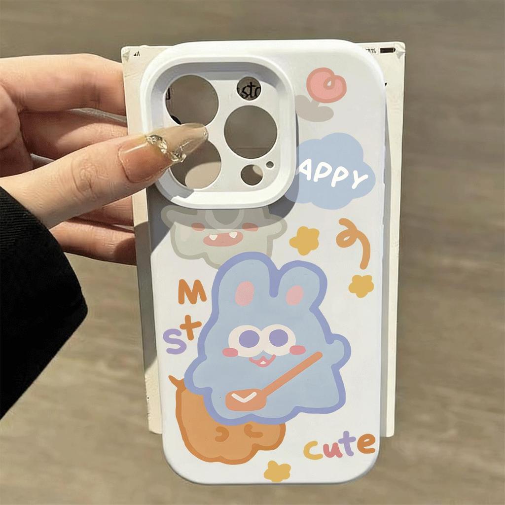Happy Manh Hữu cho 16 trường hợp iPhone 17Air Fine Hole Silicone Case 14 13 11Pro