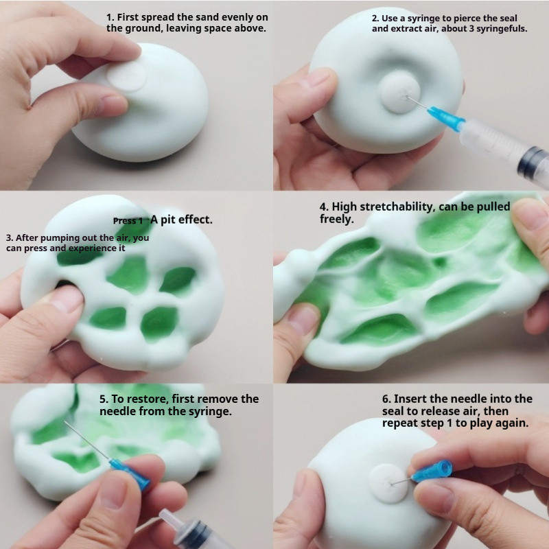 Mochi Squishy Ball – Đồ chơi căng thẳng DIY bơm hơi với máy bơm không khí, Bóng giải nén có thể kéo tăng chậm, Quà tặng vui nhộn cho trẻ em và người lớn
