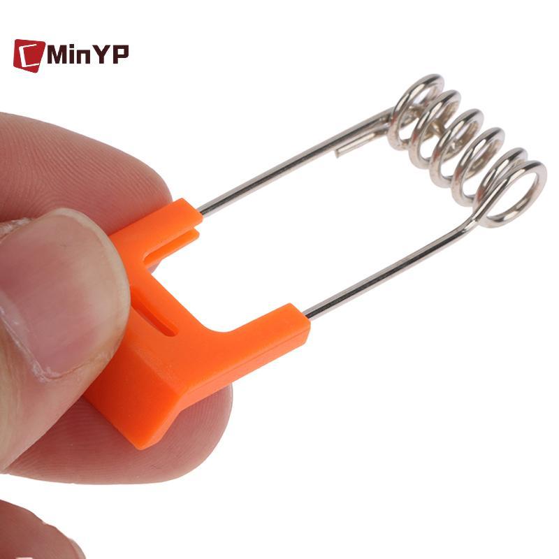 CMinYP 10 Chiếc Lò Xo Thép Kẹp Kim Loại Cho Đèn Led Downlight Bảng Đèn Trần Lò Xo Vòng Tròn Với Tay Cao Su Chiếu Sáng Vinh Quang