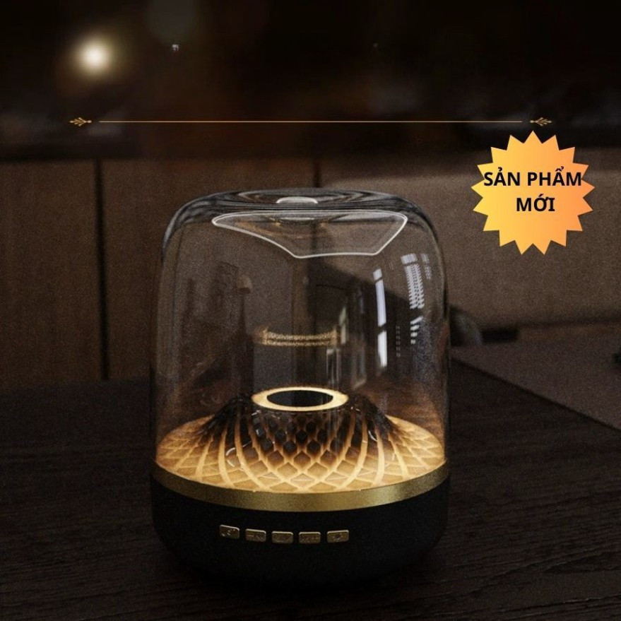 Loa Bluetooth GLASS-5 Speaker Siêu bass HIFI 128 màu, PinTTrâu15H,  siêu bass loa bluetooth bass mạnh pin trâu