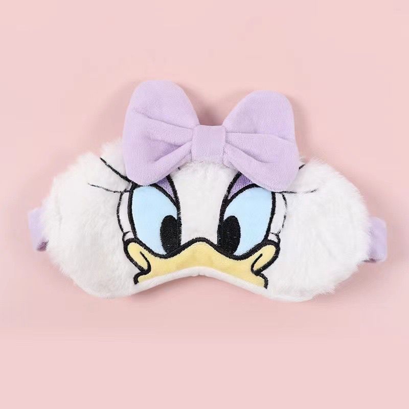 Disney Mặt nạ che mắt Mickey Minnie hoạt hình dễ thương, băng đô tóc 2 trong 1, mặt nạ ngủ công dụng kép
