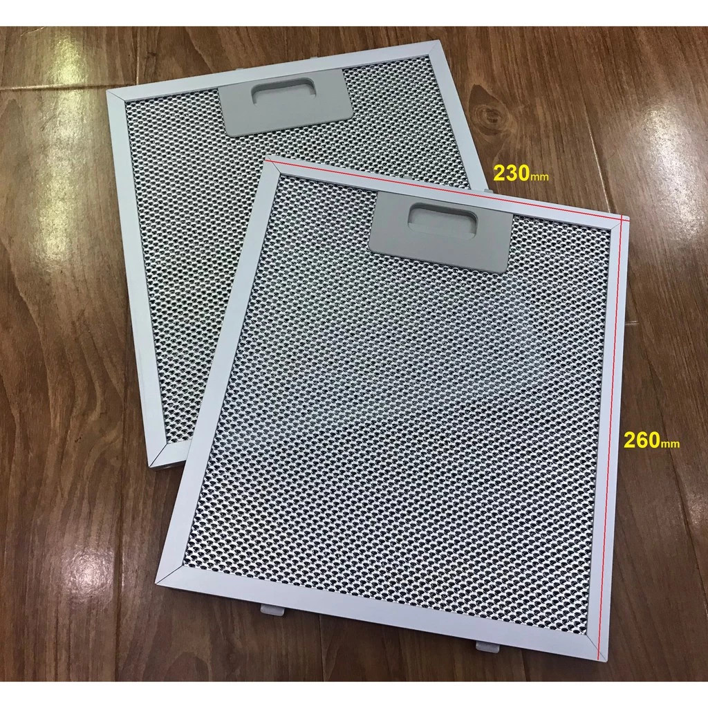 【COD】Lưới nhôm chắn mỡ cho máy hút mùi nhiều kích thước 230*260mm, dễ dàng thay thế phụ kiện định kỳ cho nhà bếp.