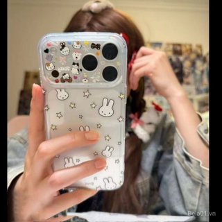 Ốp Điện Thoại Thích Hợp Cho iPhone Hoạt Hình Miffy Rabbit Cửa Sổ Lớn Thay Đổi Ngay Lập Tức Đến 17 Thích Hợp Cho iPhone17promax Vỏ Điện Thoại 16 15 14pro Vỏ Mềm 1 Vỏ Bảo Vệ LVQP