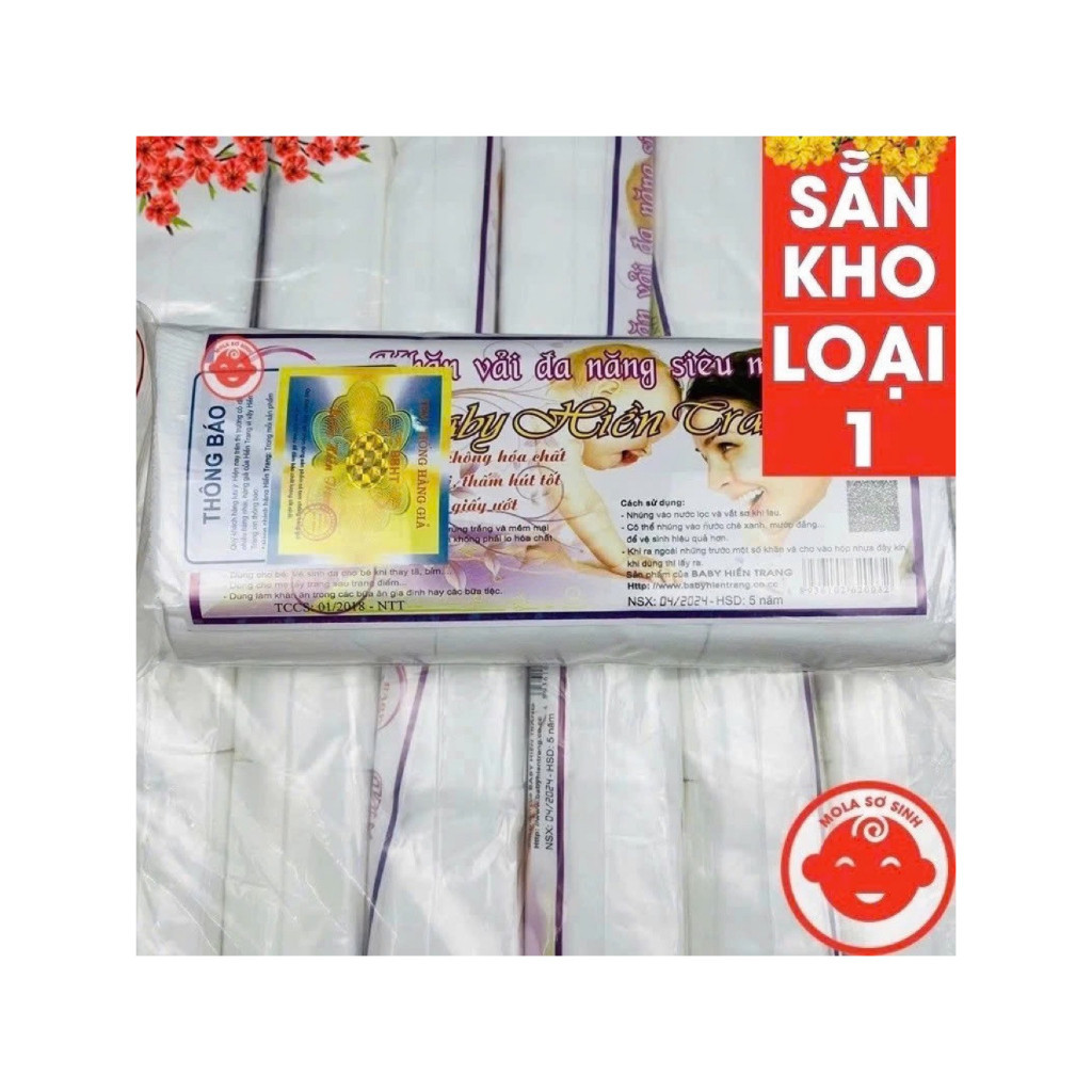 [COMBO] Khăn Khô Em Bé-Siêu Mềm Mịn Dễ Dùng-An Toàn Cho Da Nhạy Cảm-BABY P cxHÚ ĐẠT (gói~140g 100-110tờ)