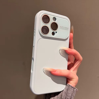Ốp điện thoại cửa sổ lớn dạng lỏng màu đen sang trọng dành cho iPhone17 16 15 14 13 Pro Max Bảo vệ Camera chống sốc Vỏ mềm chống rơi