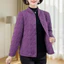 Bà cotton đệm áo khoác lót quần áo mùa đông nhẹ ấm áp cho người cao tuổi từ chất liệu nhung lụa và cotton