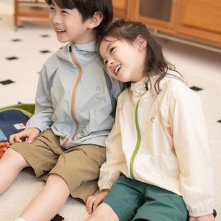 Áo chống nắng cho bé - Áo khoác UV mỏng nhẹ thoáng khí phối màu thể thao cho bé trai bé gái