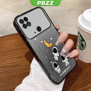 Vỏ điện thoại xiaomi poco c40 Vỏ mềm Vỏ silicon chống sốc thiết kế mới Sparkling Cartoon Phi hành gia SFSYHY01