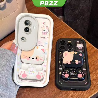 Ốp Lưng Cho OPPO reno 11 pro 5g reno 11 5g Vỏ Điện Thoại Vỏ Mềm Silicon Chống Sốc Thiết Kế Mới Thẩm Mỹ Mèo Hoạt Hình Có Giá Đỡ Cho Gương JTMMZJ01