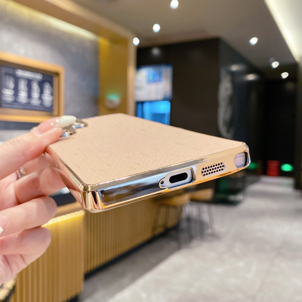 Ốp Điện Thoại Mạ Điện Kết Cấu TPU + PC Cho Samsung Galaxy S26 S25 S24 S23 Plus Ultra FE Edge A57 A56 A55 A54 A53 A37 A36 A35 A34 A26 A25 A24 A17 A16 A15 A14 A07 A06 5G 4G