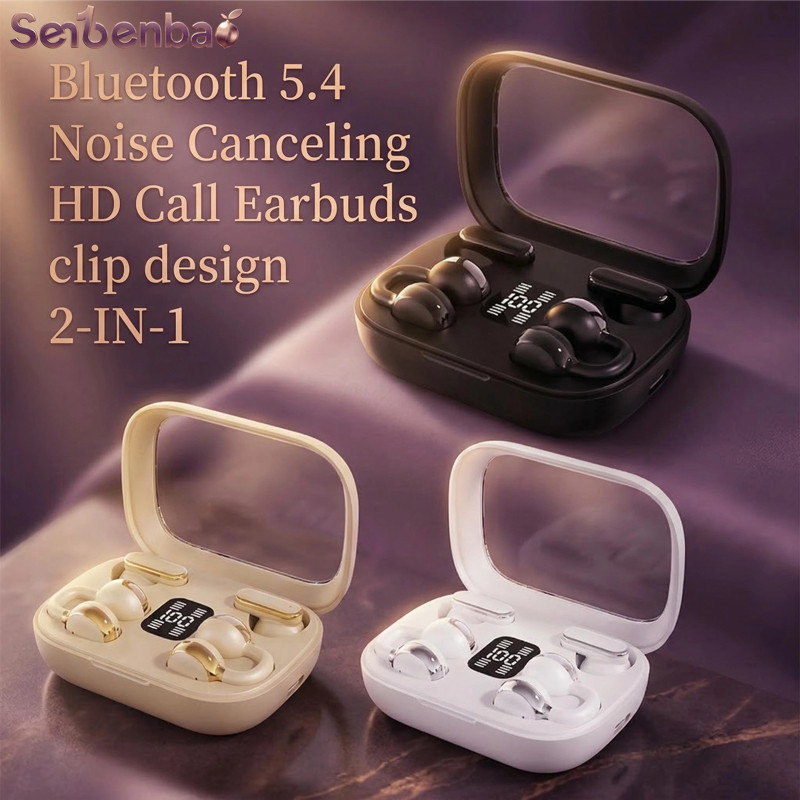 Senbenbao Q10 Kẹp Tai ENC Khử Tiếng Ồn Cặp Đôi Phong Cách Tai Kép Tai Nghe Bluetooth Hai Trong Một