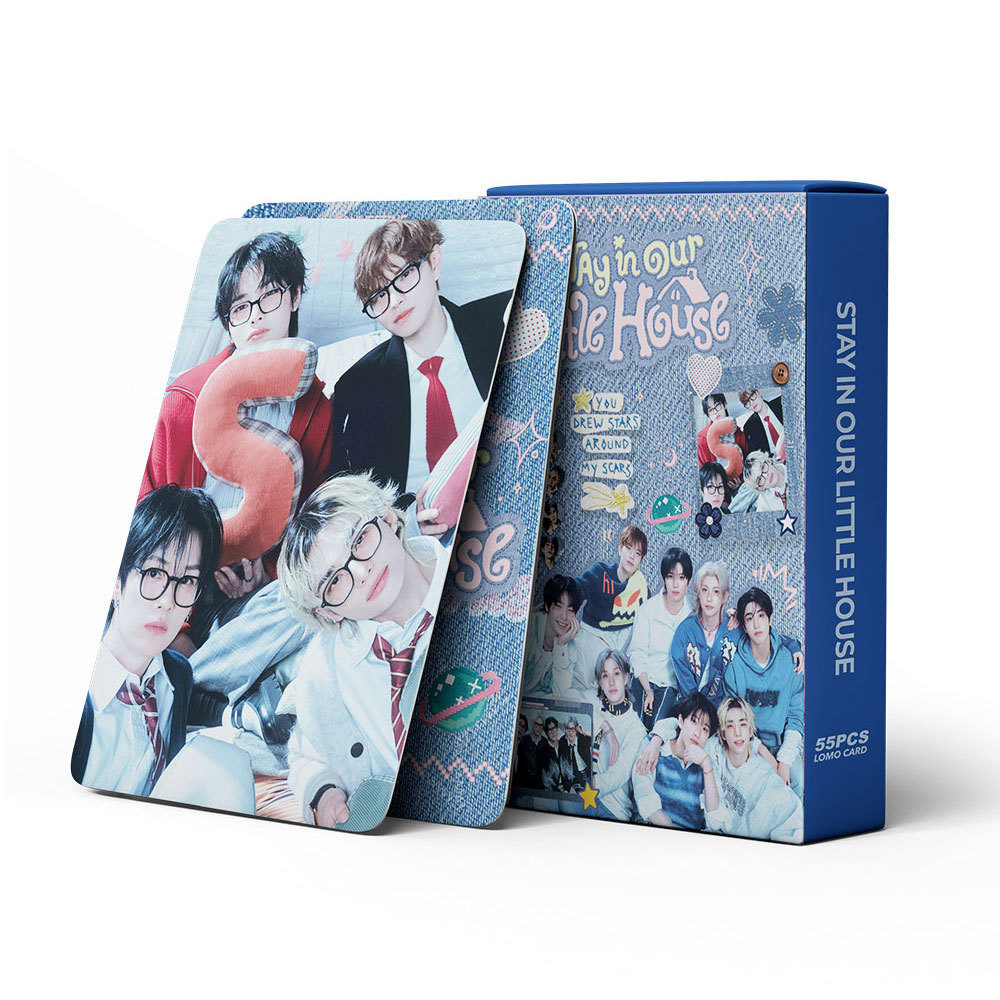 LINXX 55 Chiếc Ở Lại Trong Ngôi Nhà Nhỏ Của Chúng Tôi Series Lomo Cards Stray Kids Kpop Photocards Sưu Tập Người Hâm Mộ Quà Tặng Nhóm Nam Hàn Quốc Thần Tượng Hàng Hóa Quạt Văn Hóa Bộ Thẻ Kỷ Niệm