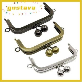 GUSTAVA Ví Khung Kiss Khóa Túi Kim Loại Móc Khóa Túi Khung Khóa Tay Cầm Túi Phụ Kiện DIY Thủ Công Túi Kiss Khóa