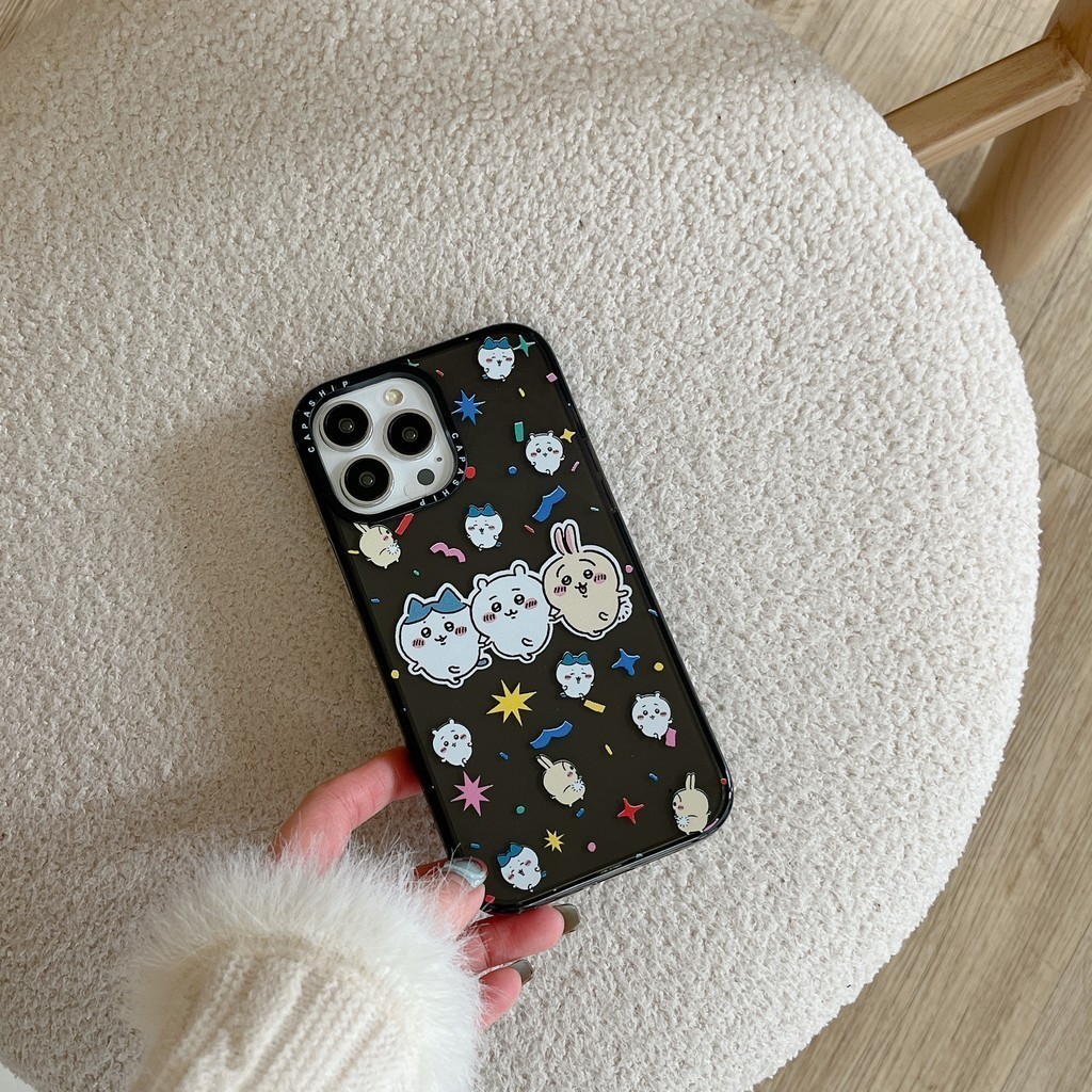 CAPASHIP Dễ Thương Chiikawa Kawaii Anime Nhật Bản Moe Phim Hoạt Hình Hàn Quốc Vỏ Mềm Tương Thích Cho iPhone 17 Pro Max Air Plus 16 / 15 / 14 / 13 / 12 / 11 / X / XS / XR / SE / 8 / 7 / 6