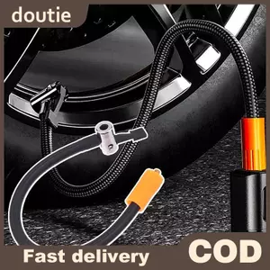 Doutie 1 Bộ Chuyển Đổi Ống Lạm Phát Sợi Tốt 30CM Lốp Ô Tô Ống Bơm Hơi M6 Loing Air Chu Với Van Lốp Tiêu Chuẩn Qui Lạm Phát Một Phần VN