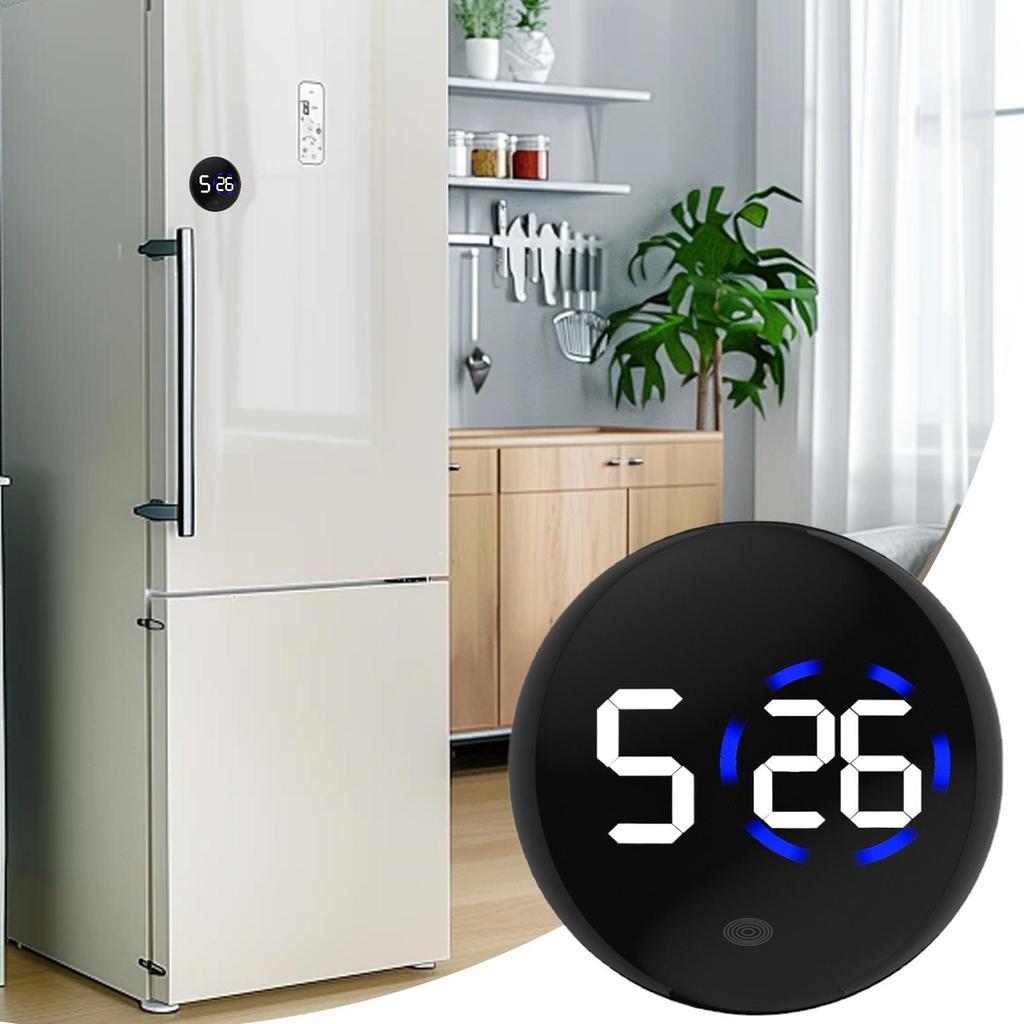 Dính trên đồng hồ cho bảng điều khiển ô tô LED Hẹn giờ nhà bếp kỹ thuật số Dính chống nước trên hẹn giờ lái xe tự động