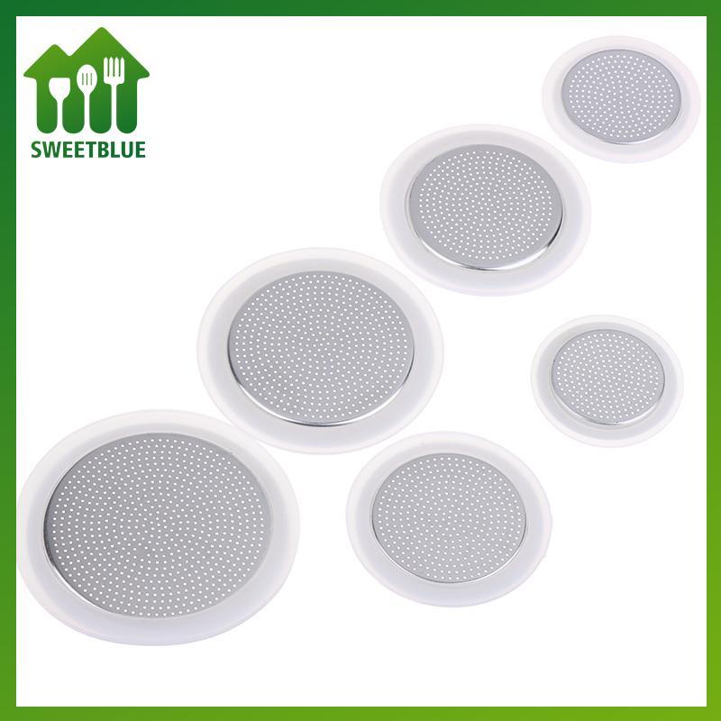 SWEET 1 Miếng Đệm Silicon Và 1Pc Nhôm Lọc Moka Nồi Cà Phê Có Thể Thay Thế Với 3 / 6 / 9 / 12 Cốc Moka Express n
